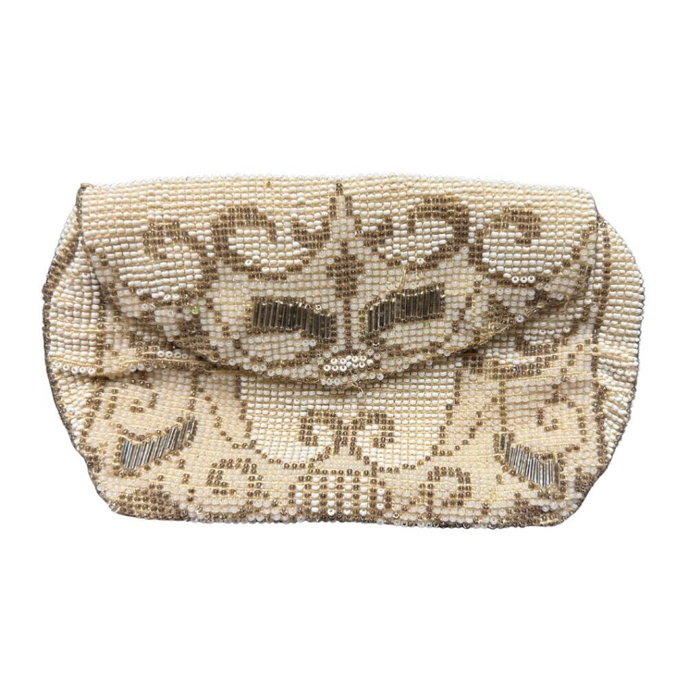 1920s Antique Art Deco Beaded Clutch